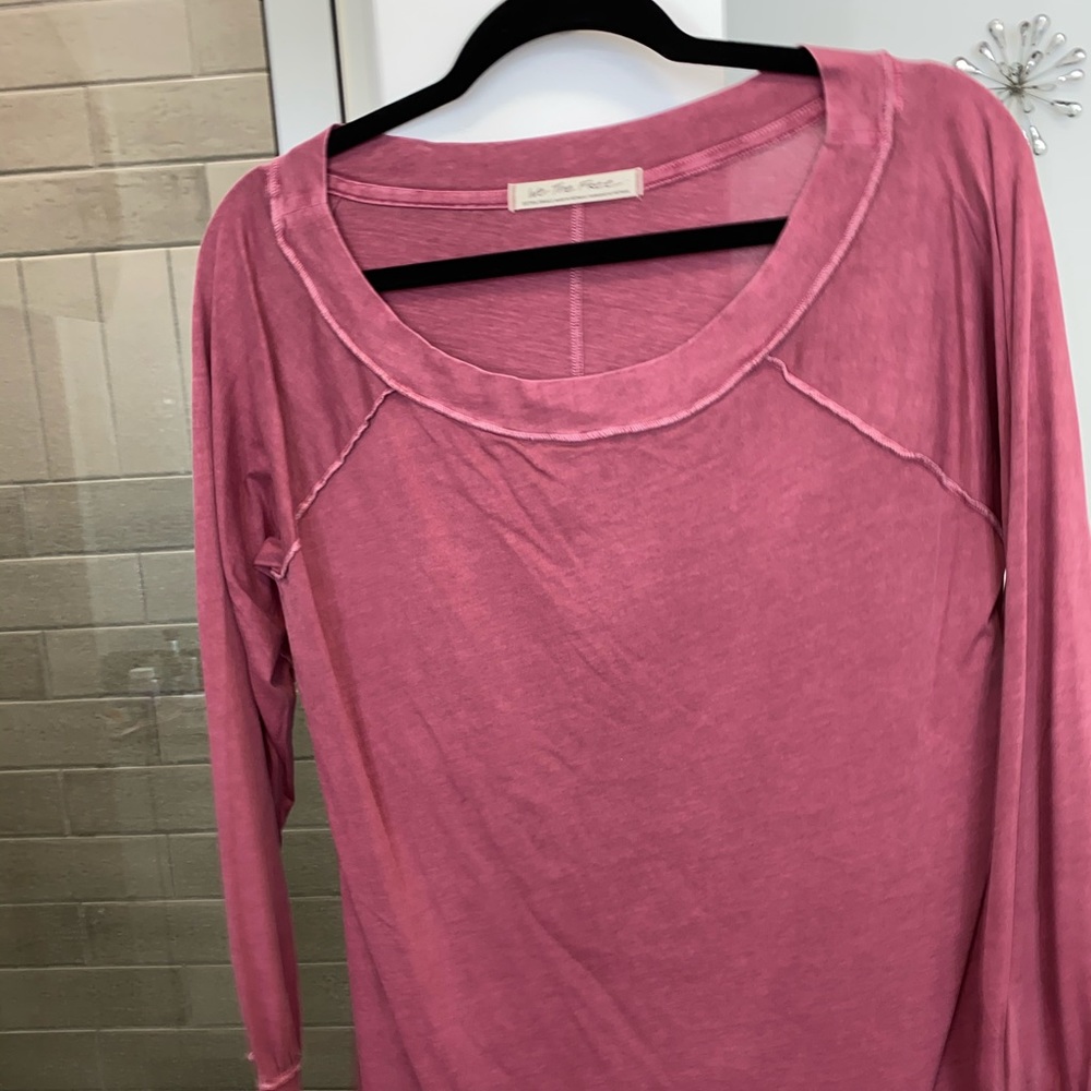 Free People Pink Long Sleeve XS